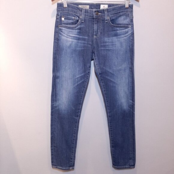 AG Adriano Goldschmied Nikki Crop Jeans Relaxed Skinny Fit Ankle Denim - Picture 2 of 13